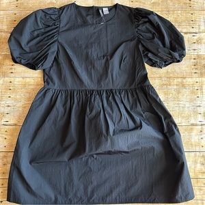NWT Divided Black Puff Sleeve Dress